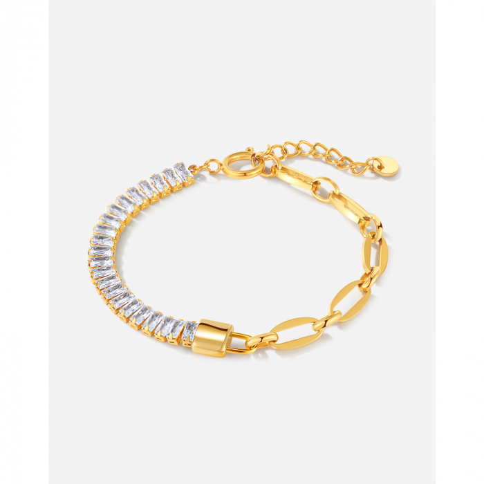 Bratara inox cu zirconii Elegance [7]