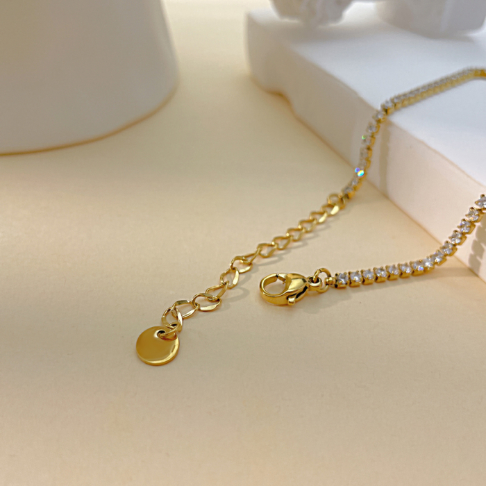 Bratara tennis inox cu zirconii si infinit [14]