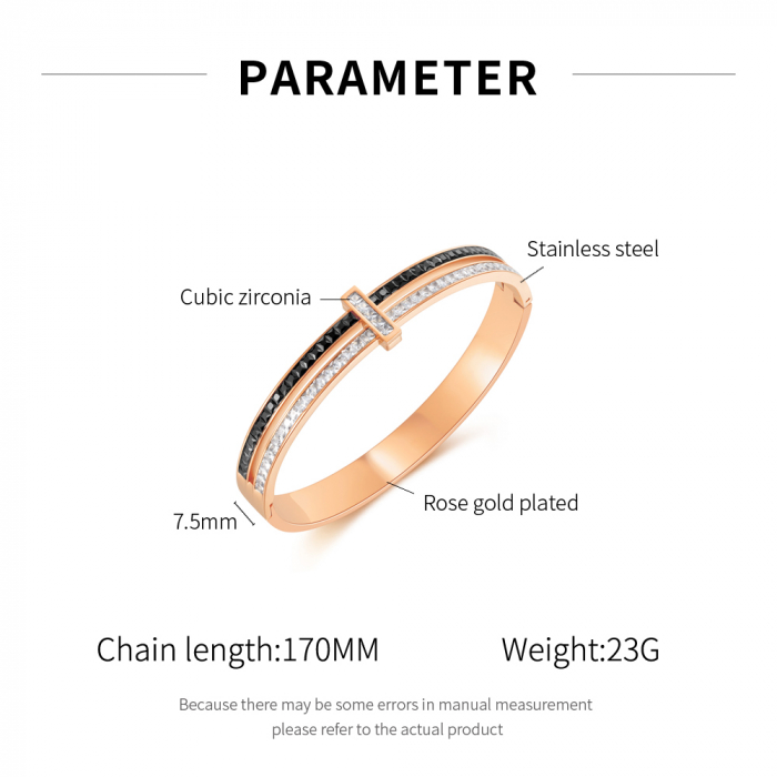 Bratara inox Elegance cu zirconii [4]