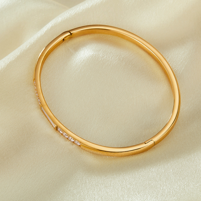 Bratara inox Elegance cu zirconii [3]