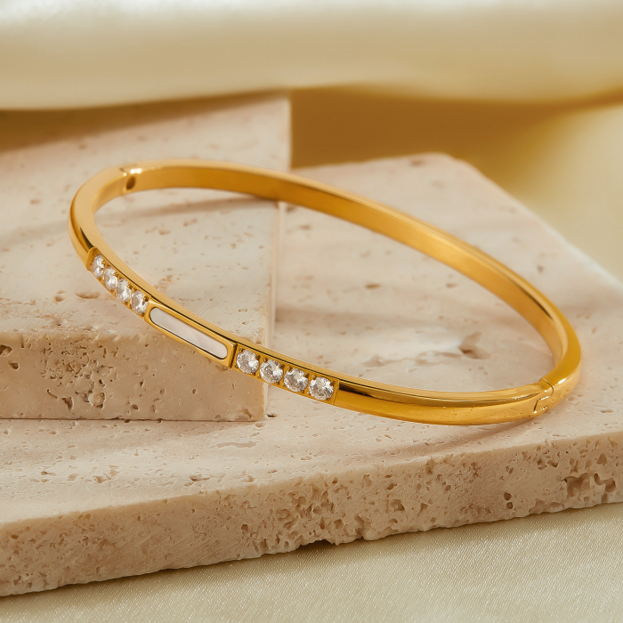 Bratara inox Elegance cu zirconii [4]