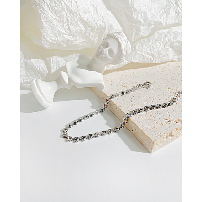 Bratara inox Frunza de Maslin Argintie – Simbol al Armoniei si Elegantei [5]