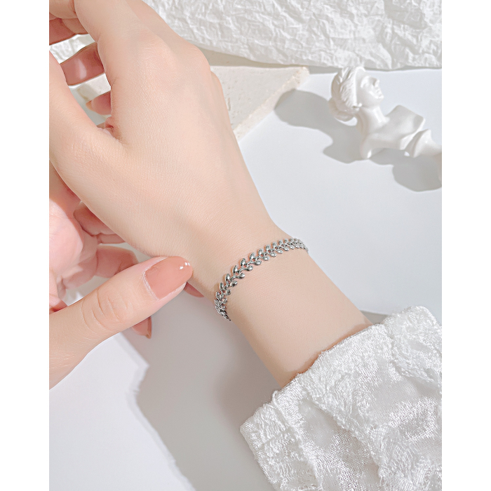 Bratara inox Frunza de Maslin – Eleganta si Rafinamet Feminin [2]