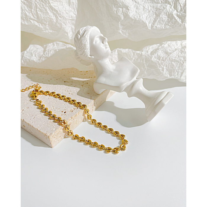 Bratara inox Frunza de Maslin placata cu Aur 18 k – Stralucire si Eleganta Naturala [3]