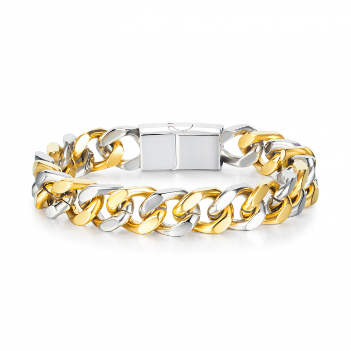 Bratara inox in doua tonuri [3]