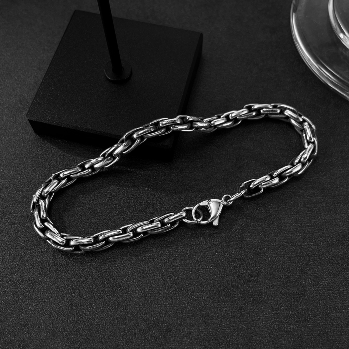 Bratara inox Lant Bizantin Slim – Stil Clasic si Versatil [4]