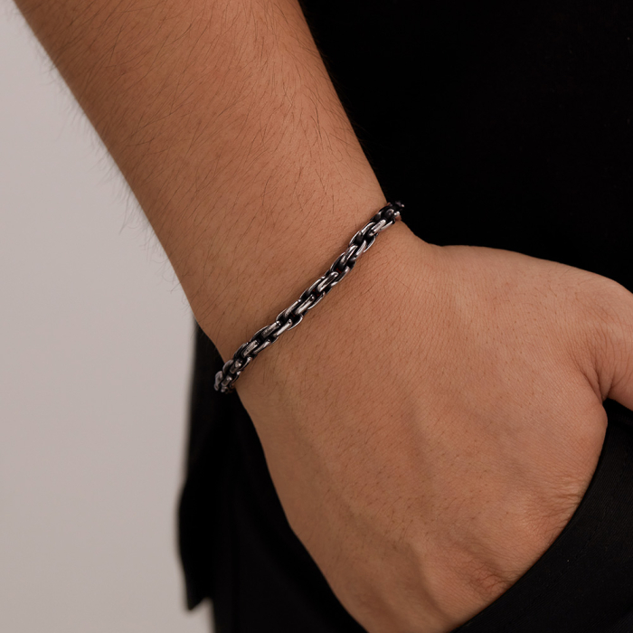 Bratara inox Lant Bizantin Slim – Stil Clasic si Versatil [13]