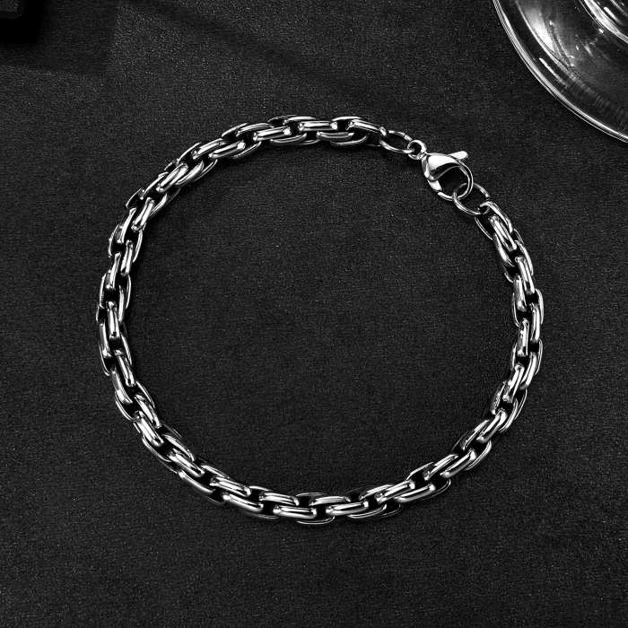 Bratara inox Lant Bizantin Slim – Stil Clasic si Versatil [7]