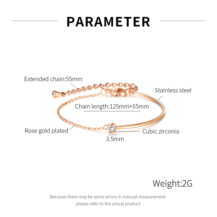 Bratara inox Minimalist cu Cristal – Eleganta Simplitatii [7]
