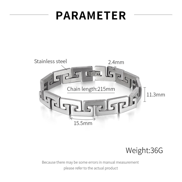 Bratara inox Model Grecesc – Simbol al Puterii si Echilibrului [9]