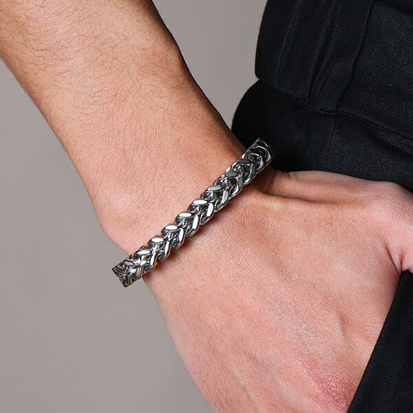 Bratara inox model sarpe 8 mm [2]