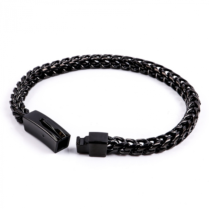 Bratara inox neagra [4]