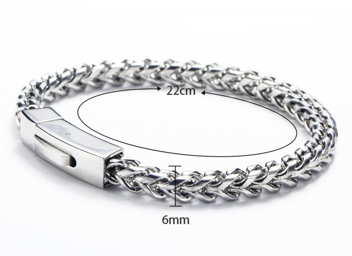 Bratara inox argintie [2]