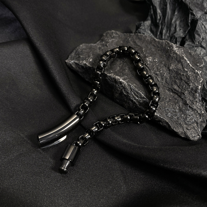 Bratara inox neagra – Eleganta urbana si rafinament masculin [3]