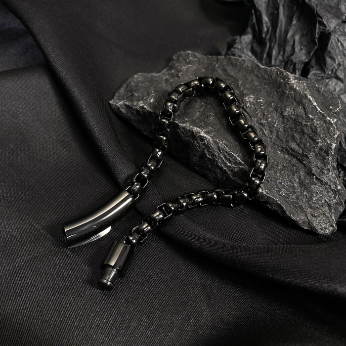 Bratara inox neagra – Eleganta urbana si rafinament masculin [9]