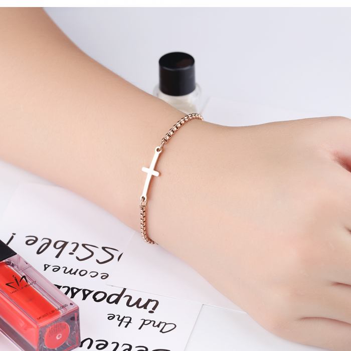 Bratara inox reglabila cu cruce [2]