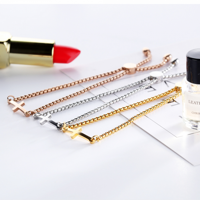 Bratara inox reglabila cu cruce [5]