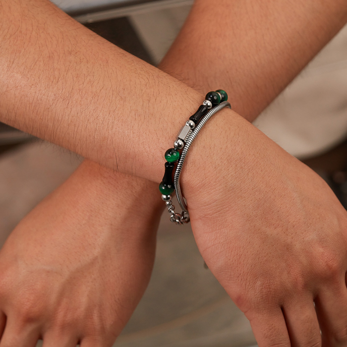 Bratara inox reglabila cu Ochi de Tigru [12]