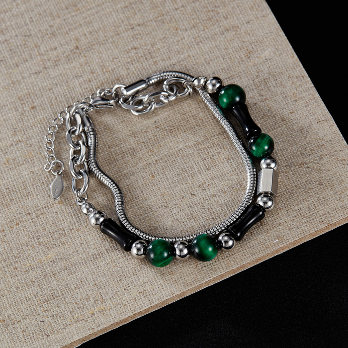 Bratara inox reglabila cu Ochi de Tigru [7]