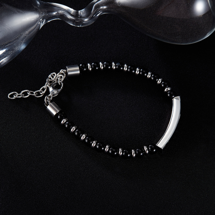 Bratara inox reglabila cu onix [4]