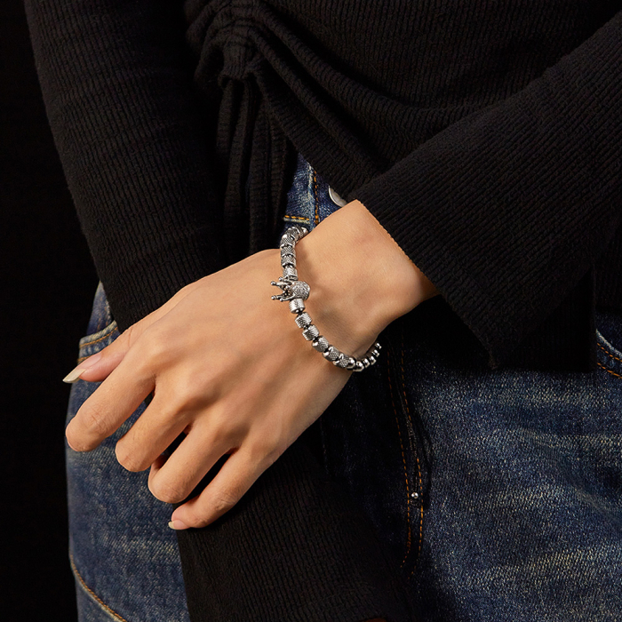 Bratara inox reglabila Unisex cu Coroana [2]