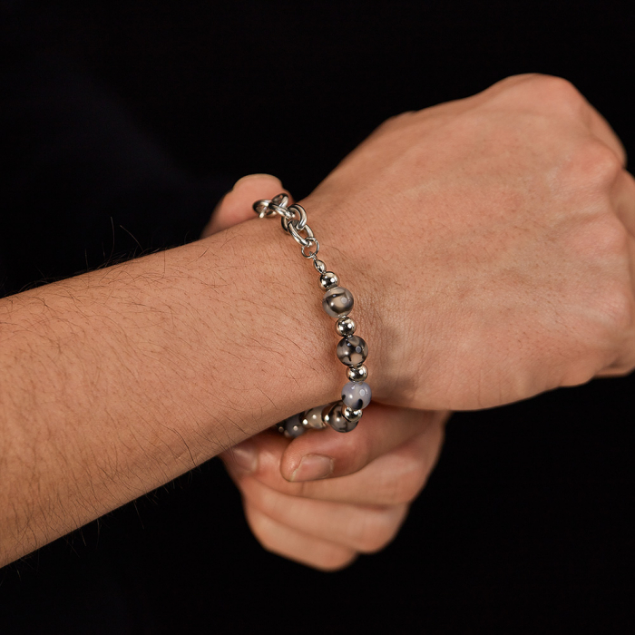 Bratara inox reglabila unisex cu Dragonstone [2]