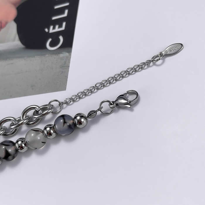 Bratara inox reglabila unisex cu Dragonstone [6]