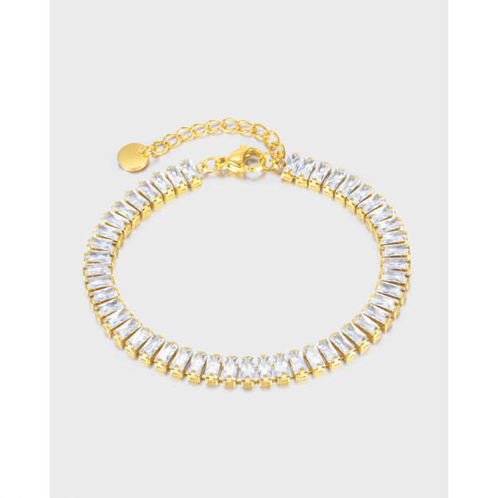 Bratara inox tennis cu zirconii [2]