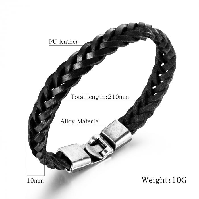 Bratara piele impletita [5]