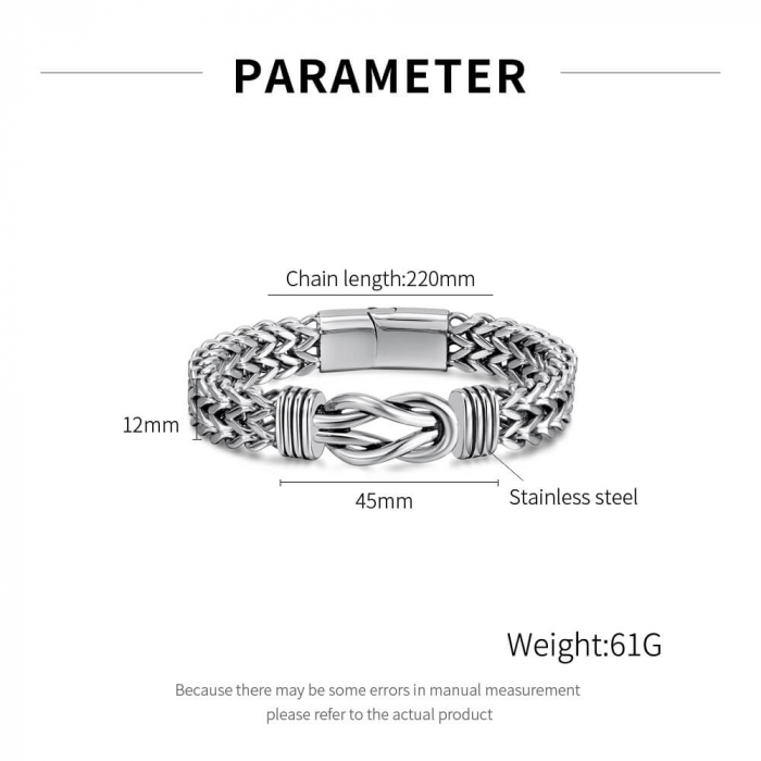 Bratara plata din inox Suflete Pereche [5]