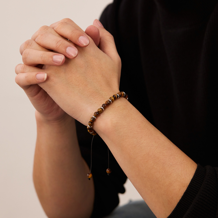 Bratara reglabila cu Ochi de Tigru si inele argintii – Energie si Echilibru [14]