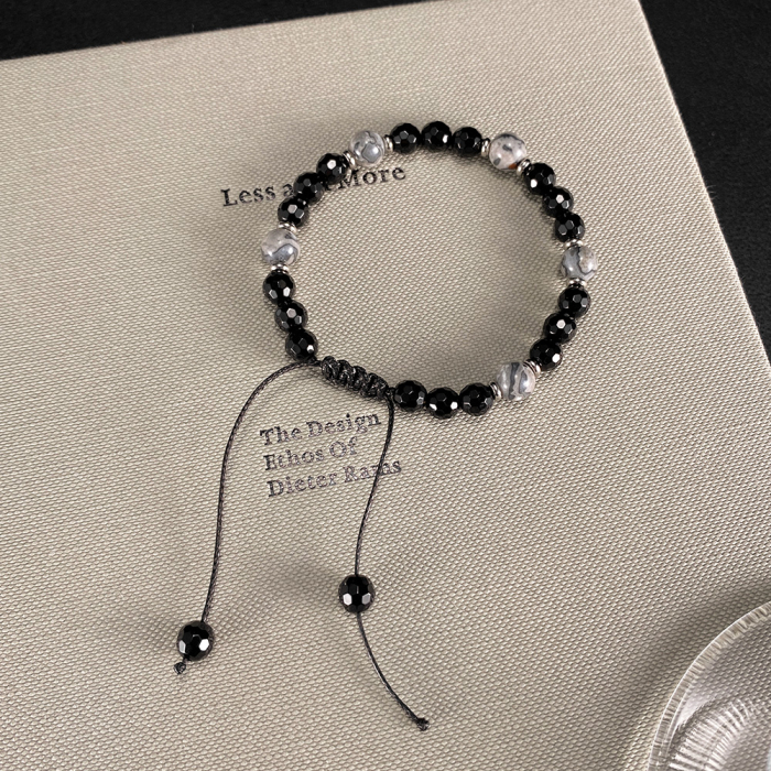 Bratara reglabila cu Onix si Howlit – Echilibru si Protectie Energetica [14]