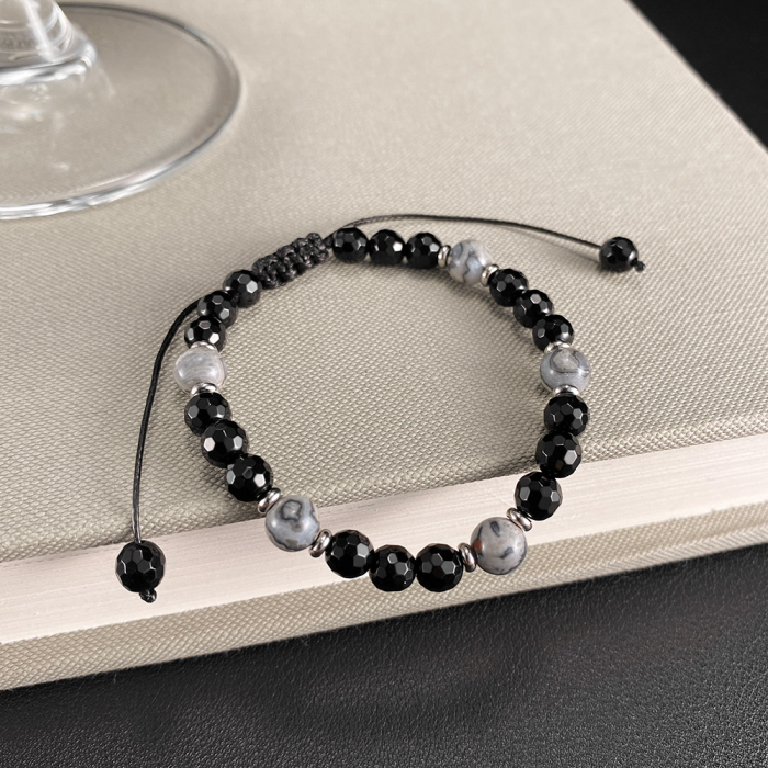 Bratara reglabila cu Onix si Howlit – Echilibru si Protectie Energetica [5]