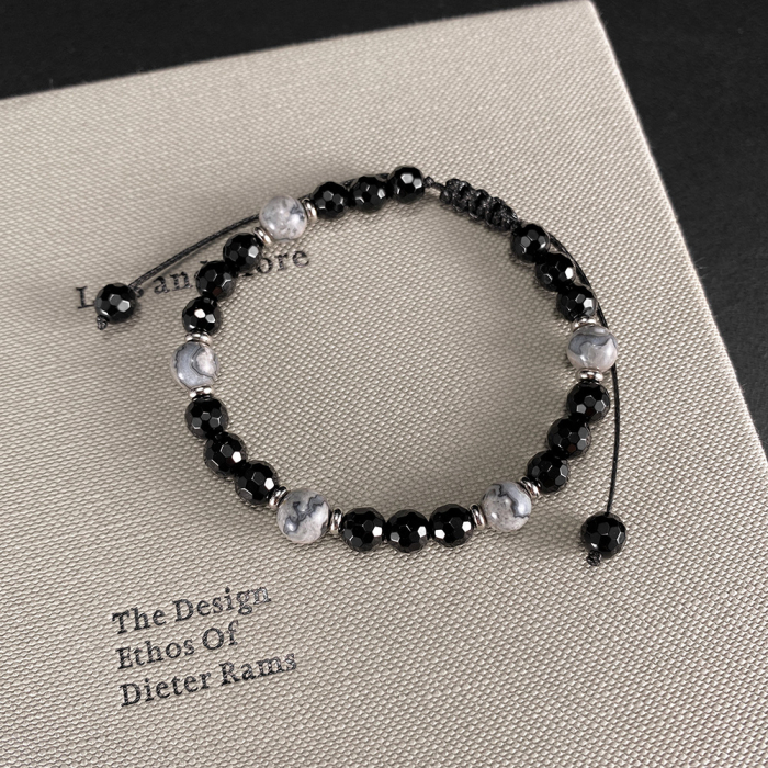 Bratara reglabila cu Onix si Howlit – Echilibru si Protectie Energetica [9]