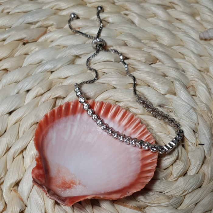 Bratara tennis din argint 925 rodiat cu zirconii [4]