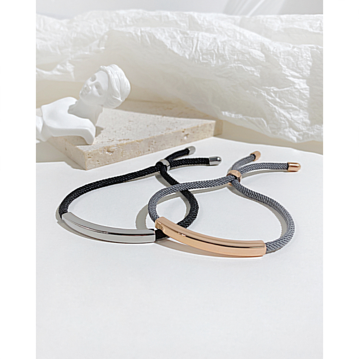 Bratara textila cu inox auriu – Simplitate si eleganta moderna [8]