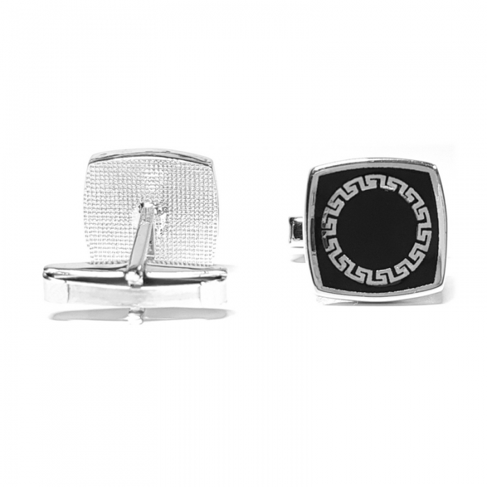 Butoni argint 925 cu motive grecesti, Olimp [3]