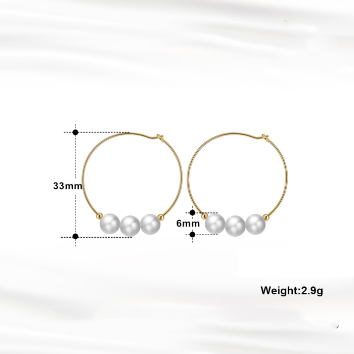 Cercei argint 925 placati cu aur 14K cu perle naturale [6]