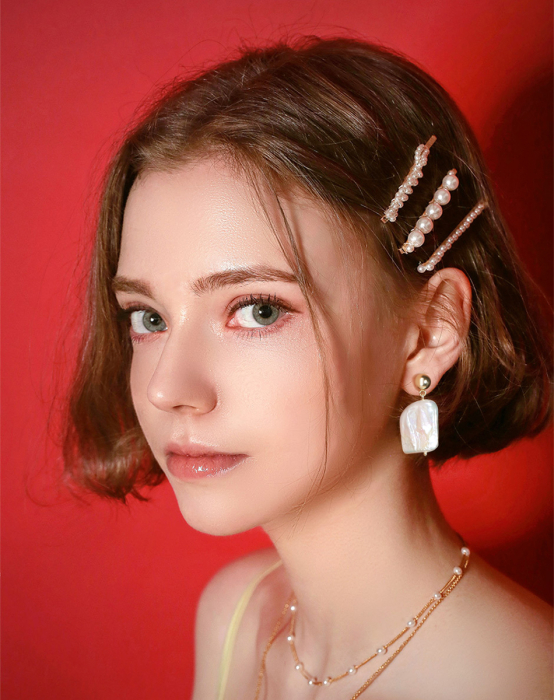 Cercei argint 925 placati cu rodiu cu perle naturale [7]