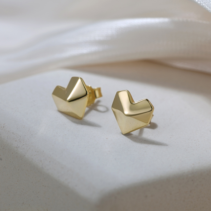 Cercei argint 925 placati cu aur 14K [4]