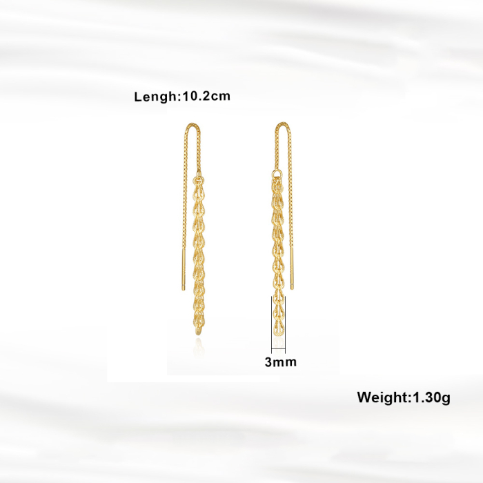 Cercei argint 925 placati cu aur 14K [3]