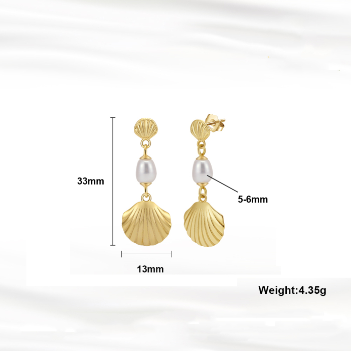 Cercei argint 925 placati cu rodiu cu perle naturale [5]