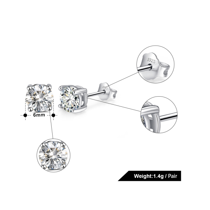 Cercei argint 925 placati cu rodiu cu zirconiu peridot [6]
