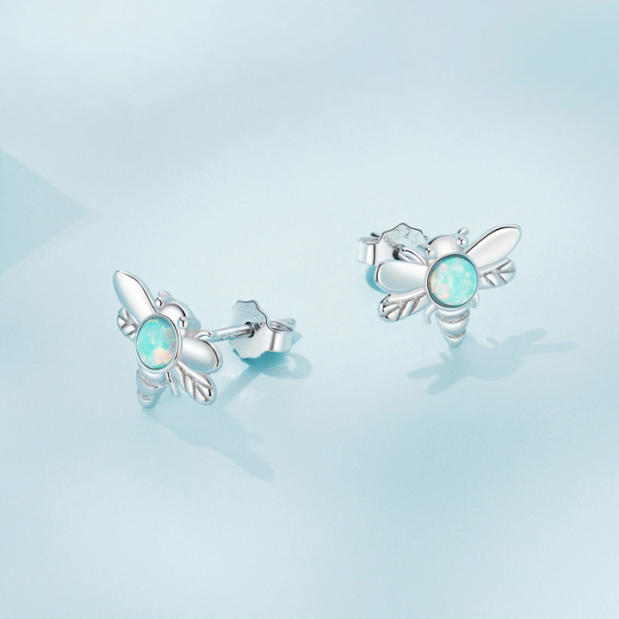 Cercei argint albinute de opal [6]