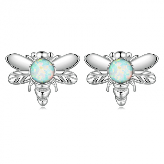 Cercei argint albinute de opal [8]