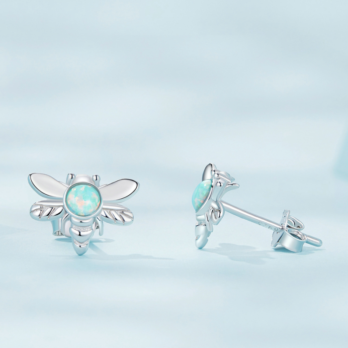 Cercei argint albinute de opal [3]