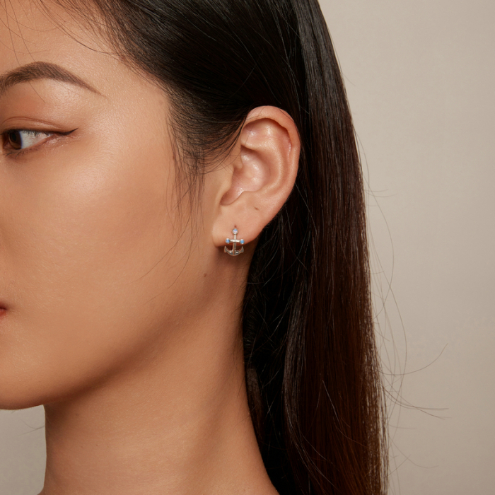 Cercei argint ancora [6]