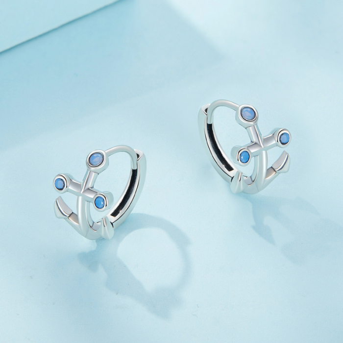 Cercei argint ancora [5]