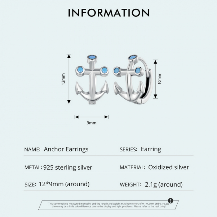 Cercei argint ancora [10]