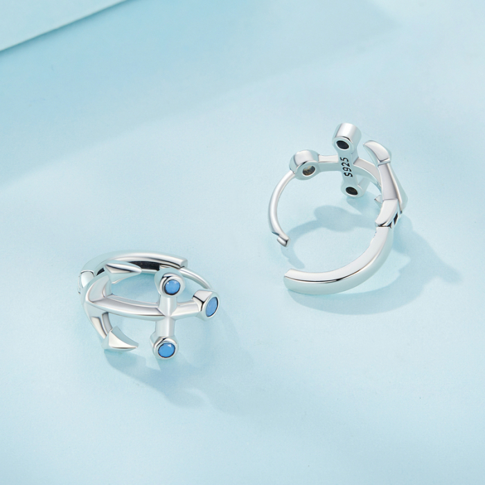 Cercei argint ancora [4]